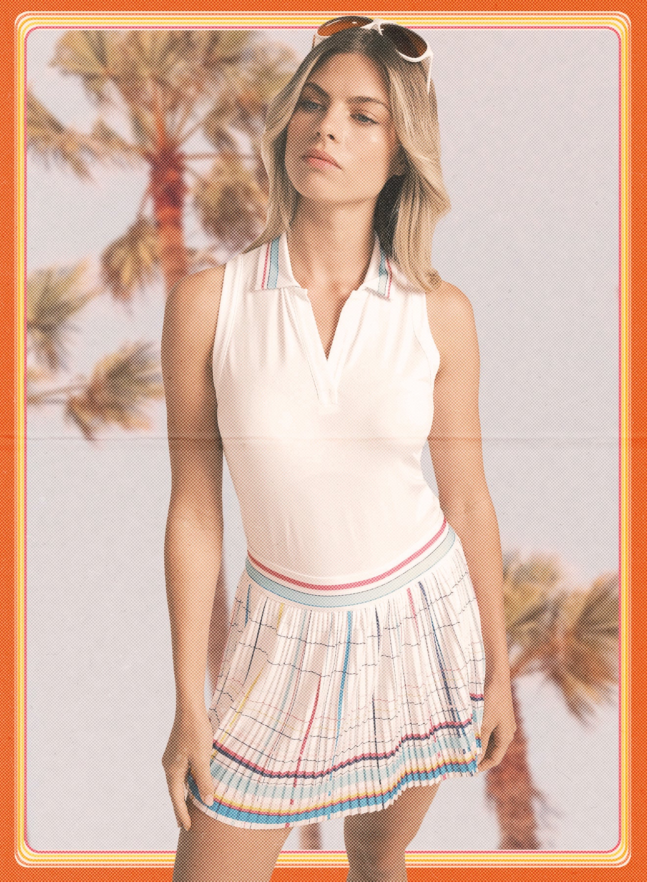 Chic Show Sleeveless Polo