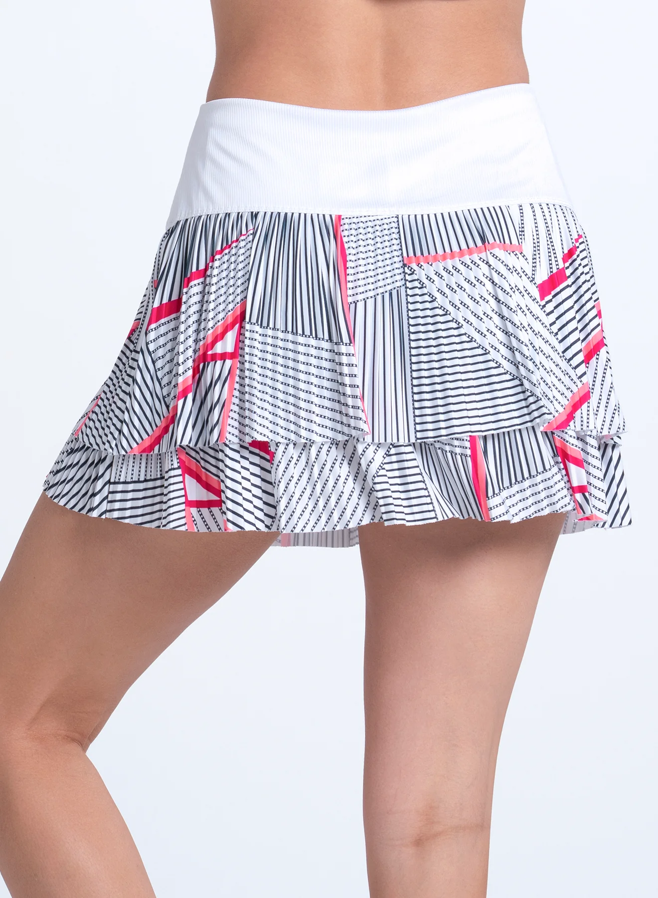 Geo Glow Pleated Skirt - Image 4