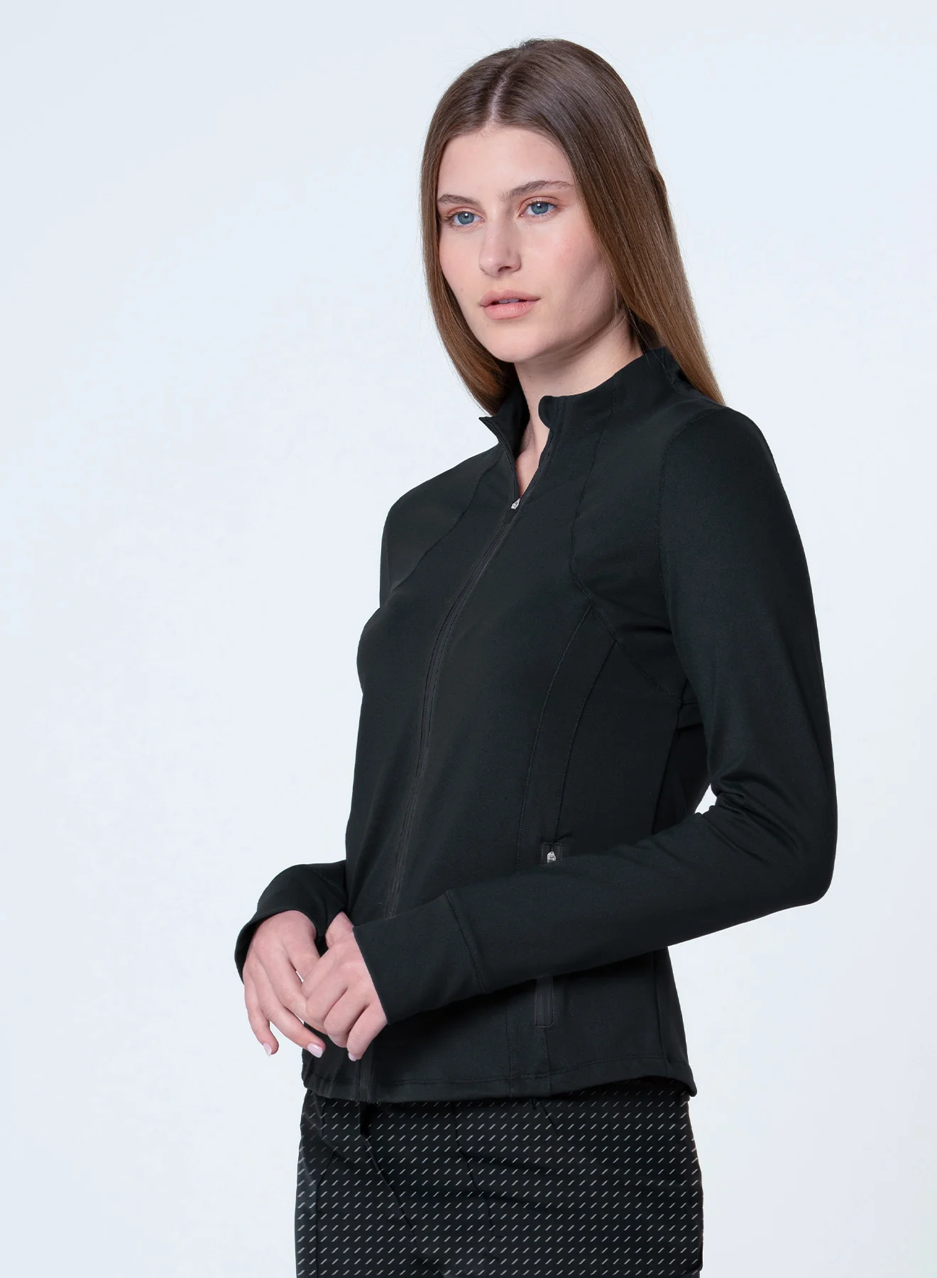 High Neck Zip Jacket - Image 3