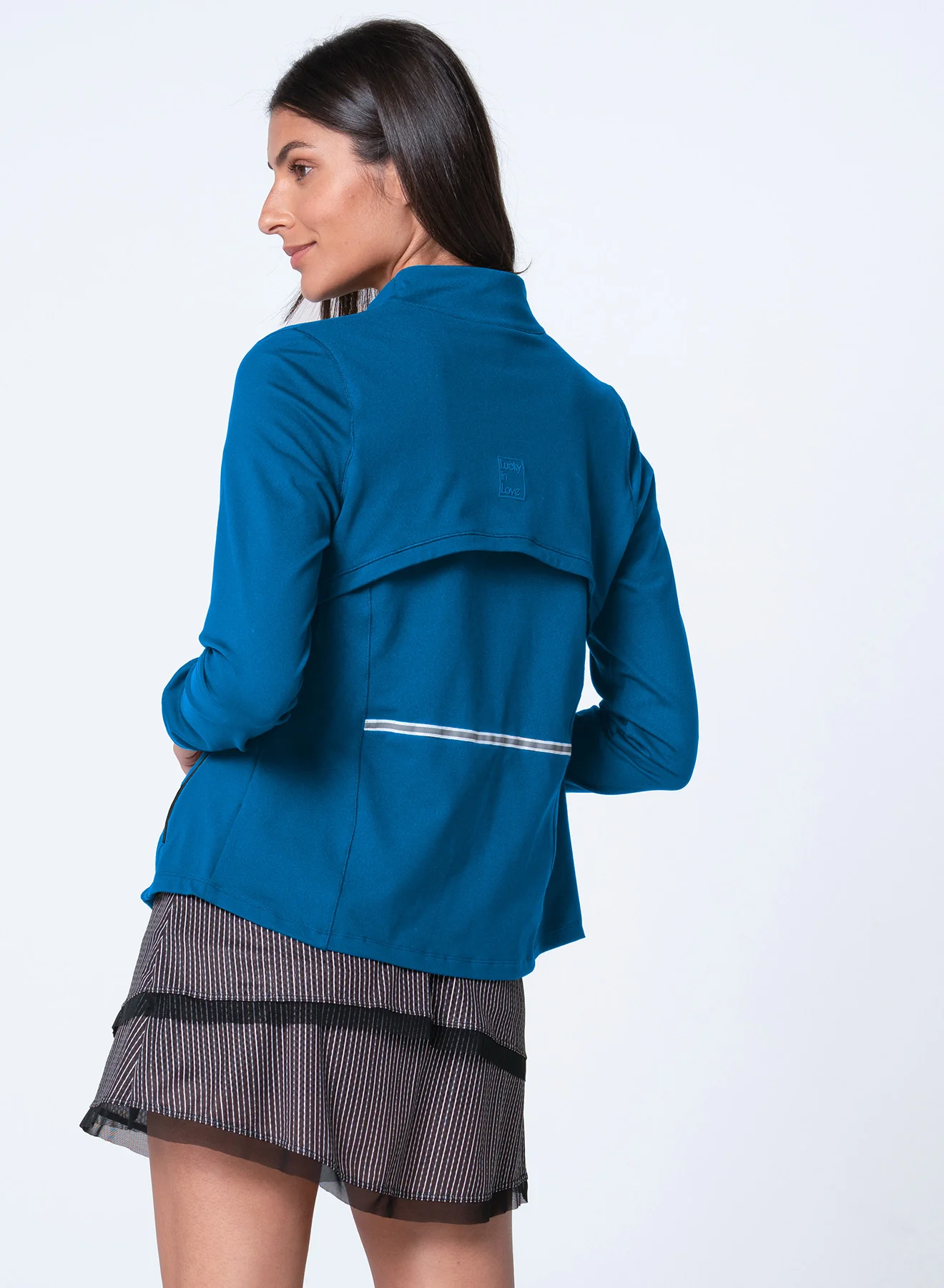 High Neck Zip Jacket - Image 4