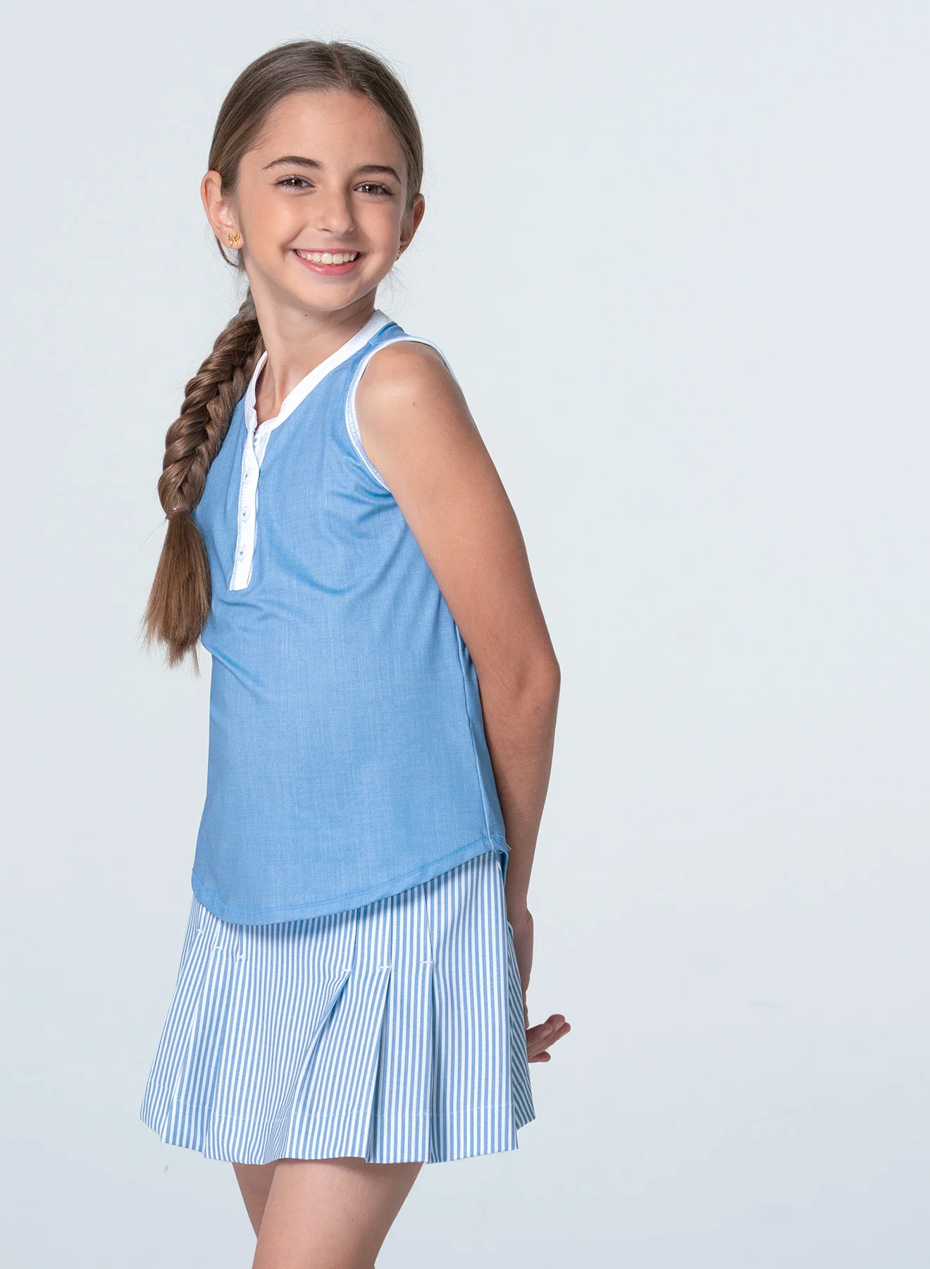Linen Play Henley Tank - Image 3