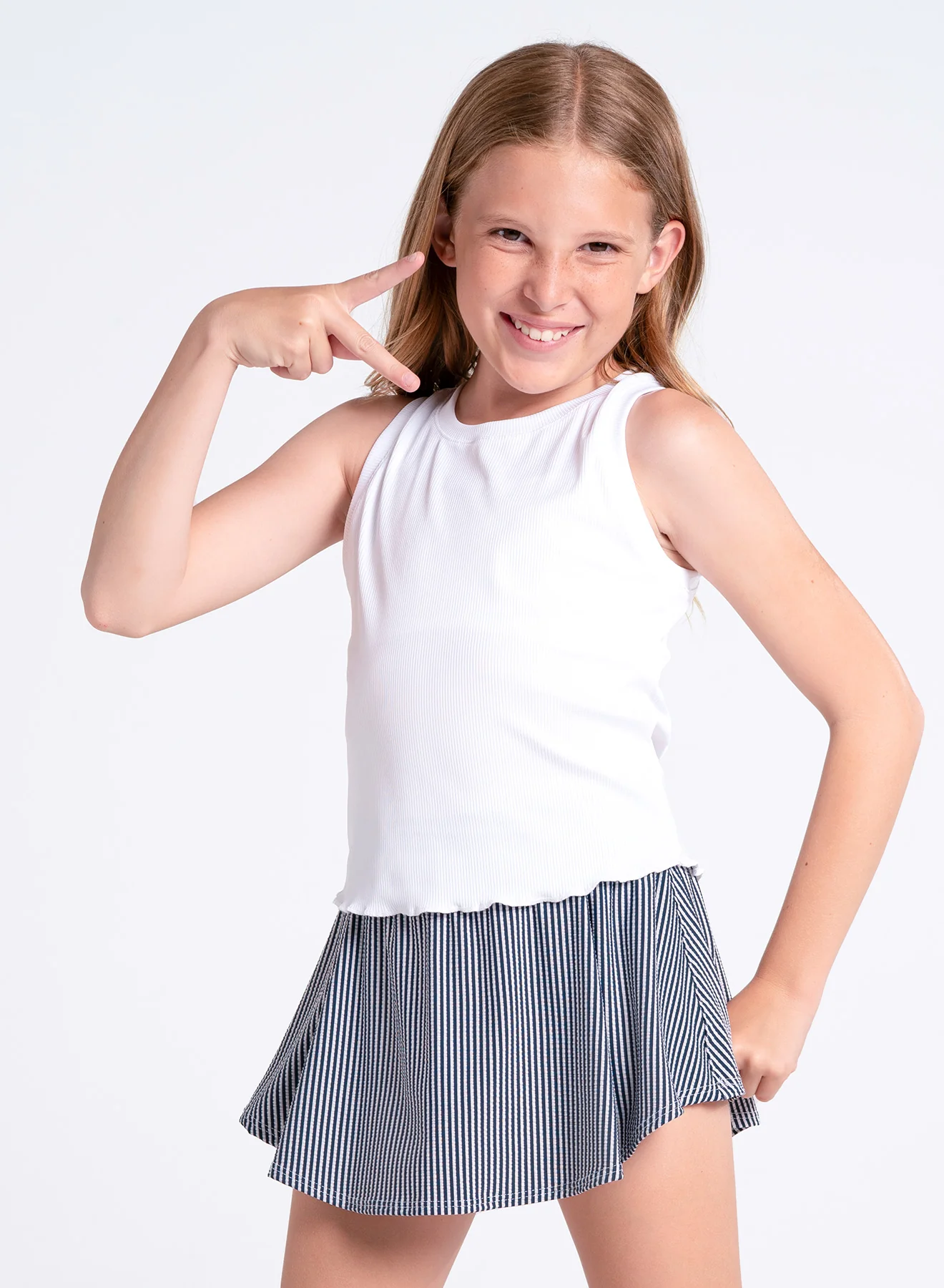 Lucky Seersucker Skirt - Girls - Image 5