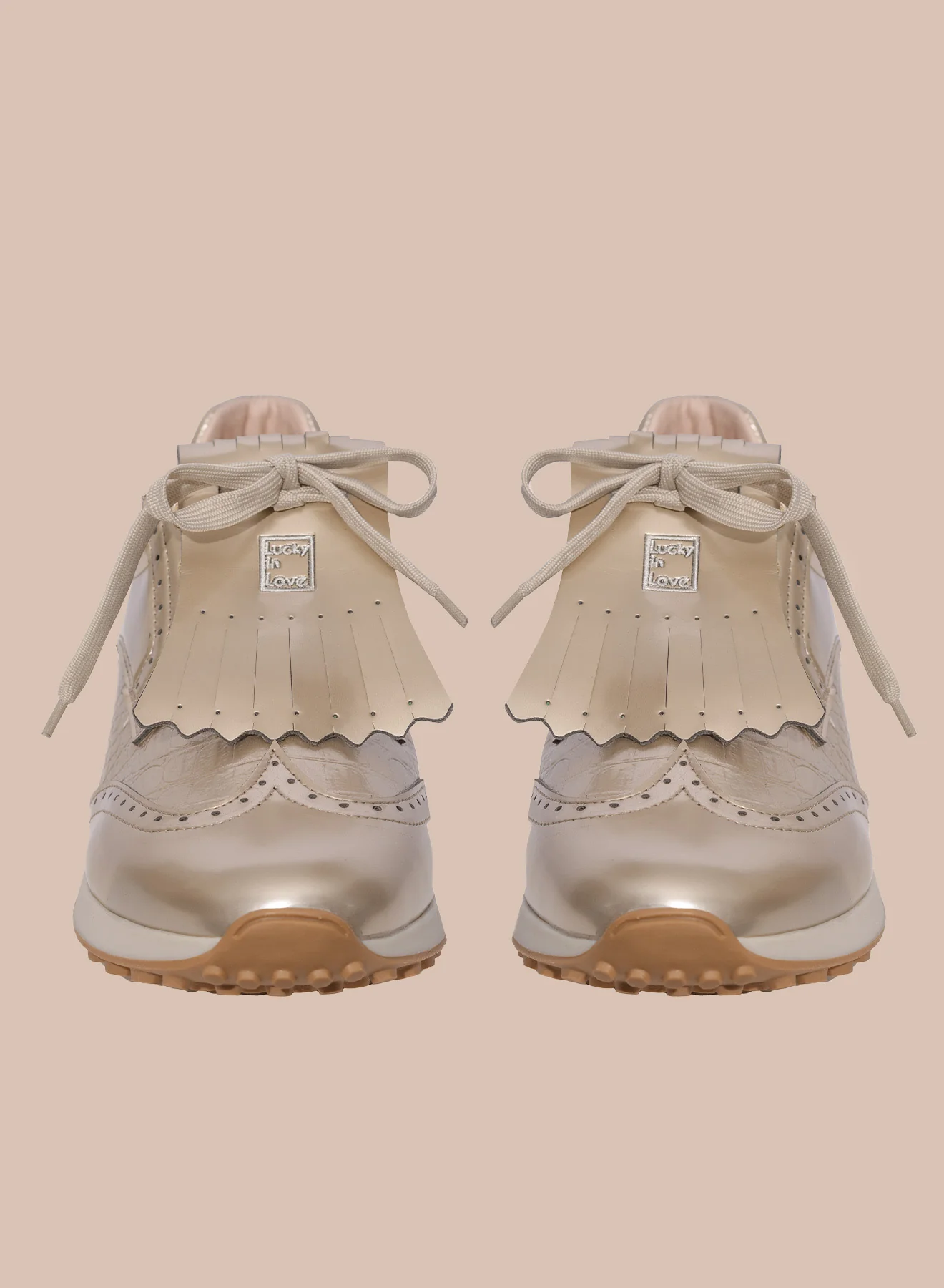 Lucky X Duca Del Cosma Gold Shoe - Image 2
