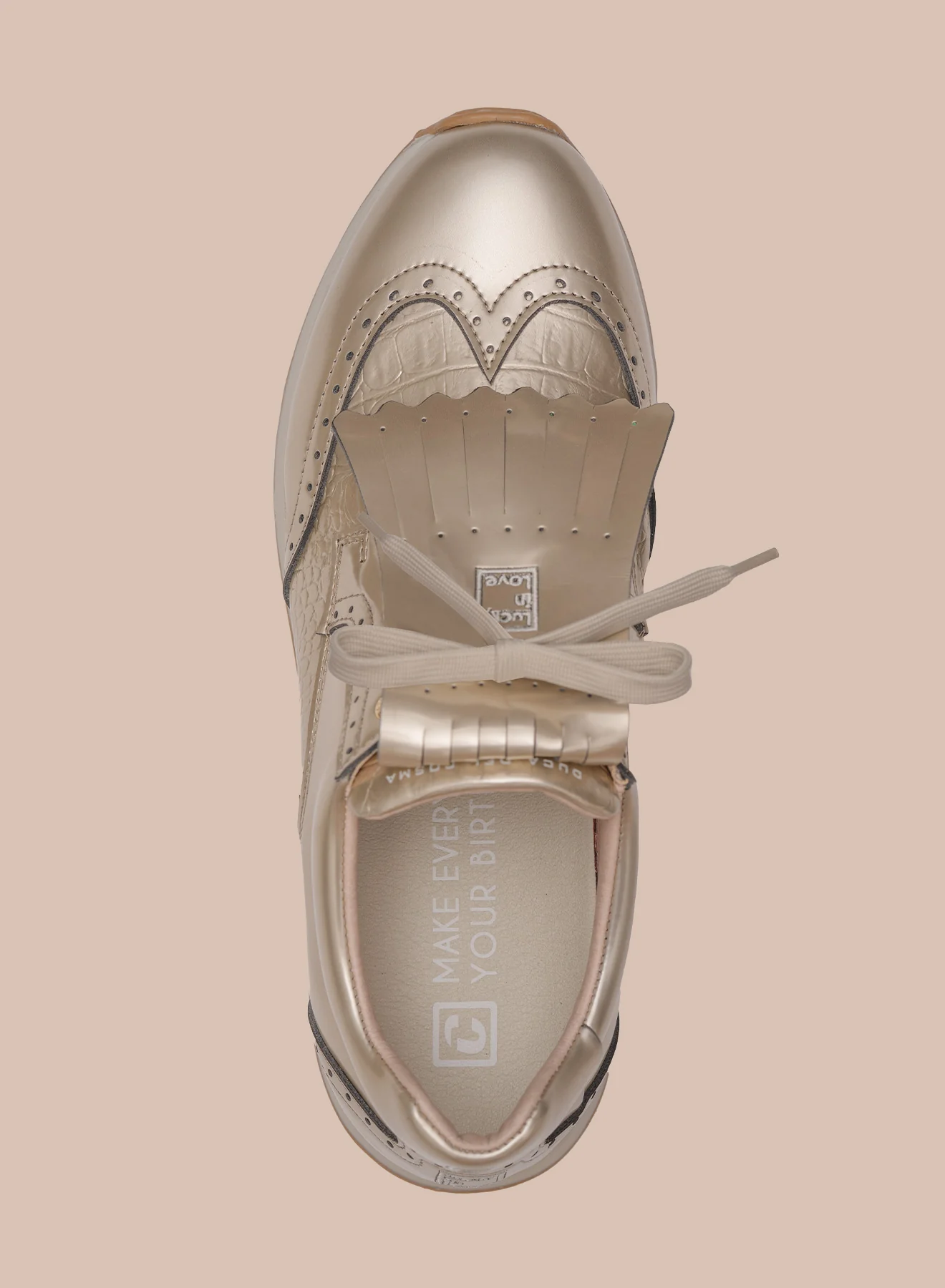 Lucky X Duca Del Cosma Gold Shoe - Image 3