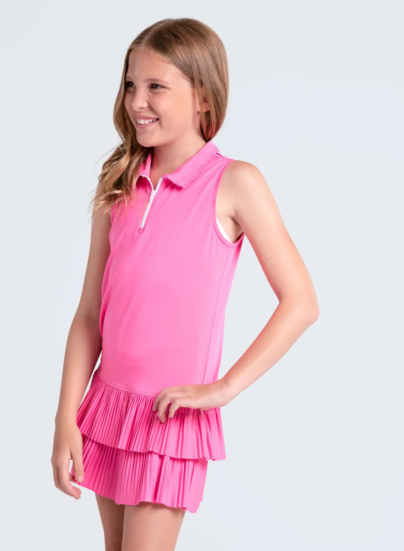 Match Pleated Polo Dress - Image 3