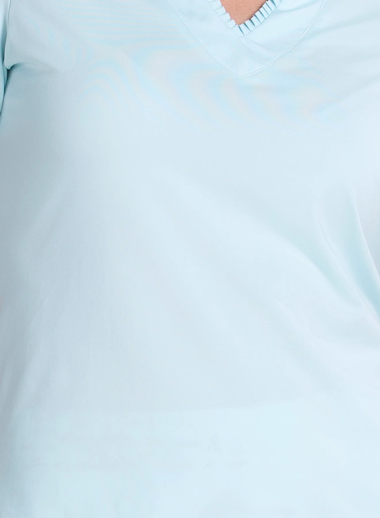 Pleated Placket Short Sleeve - Image 3