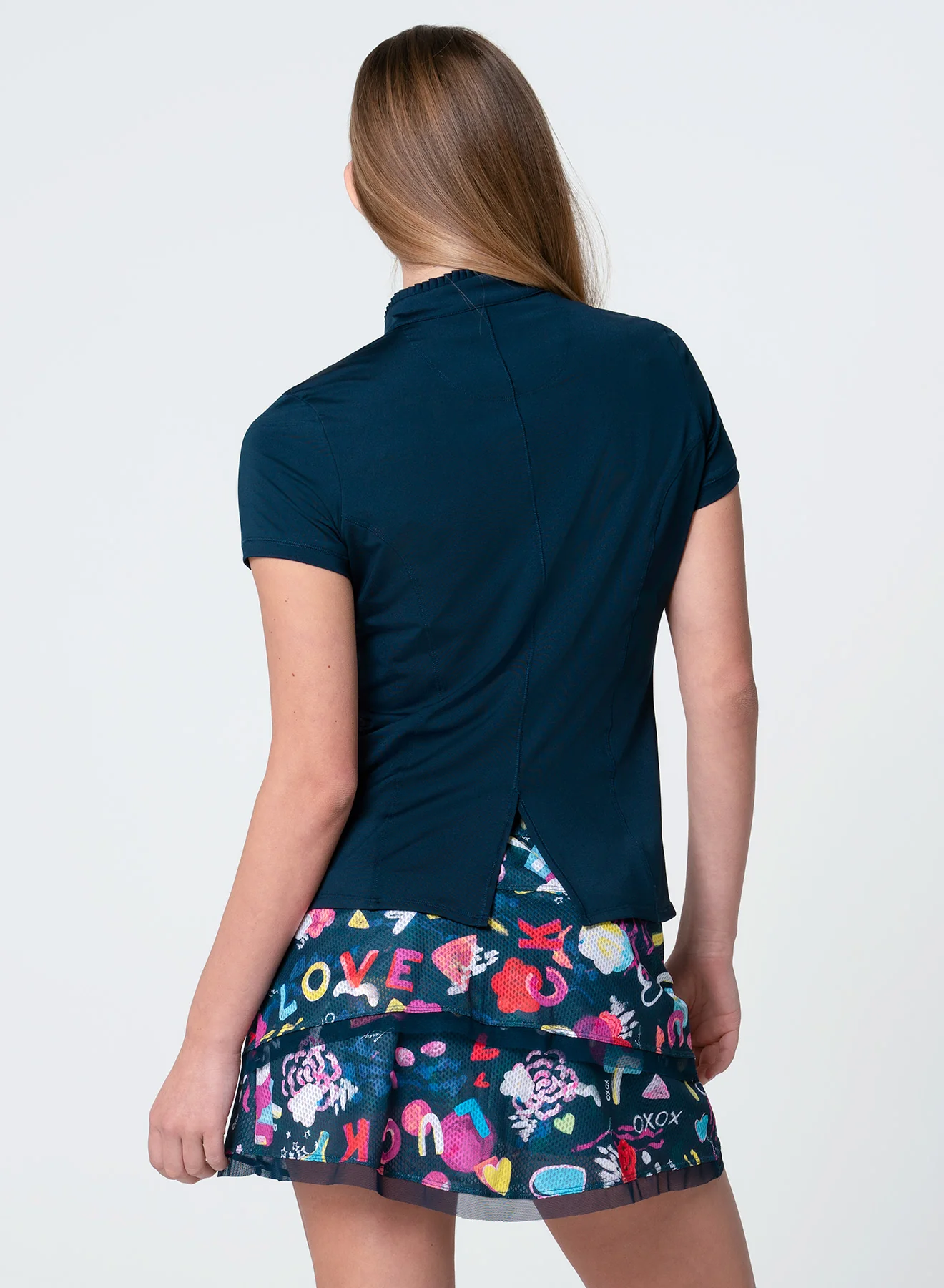 Pleated Placket Short Sleeve - Image 4