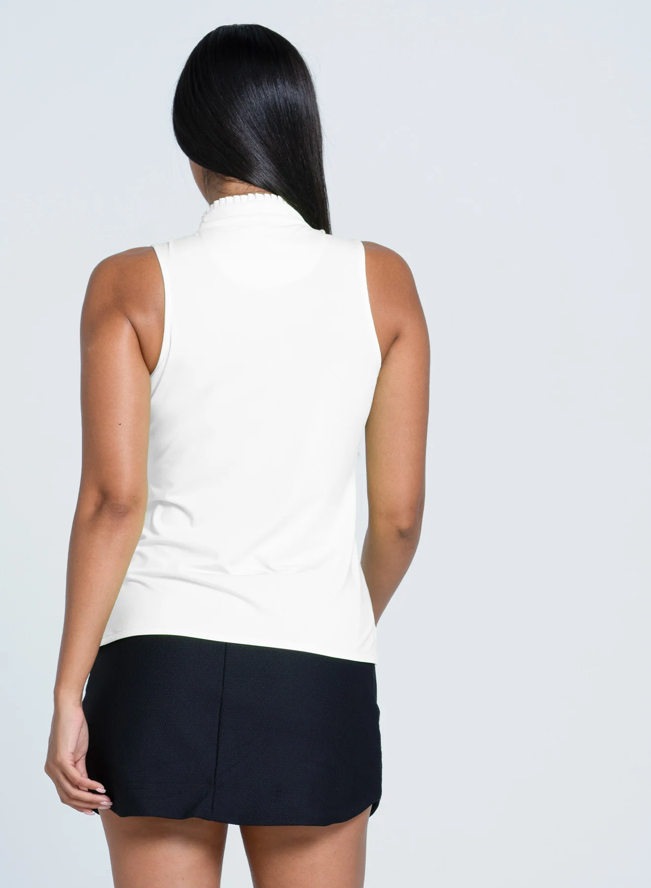Pleated Placket Sleeveless - Image 4
