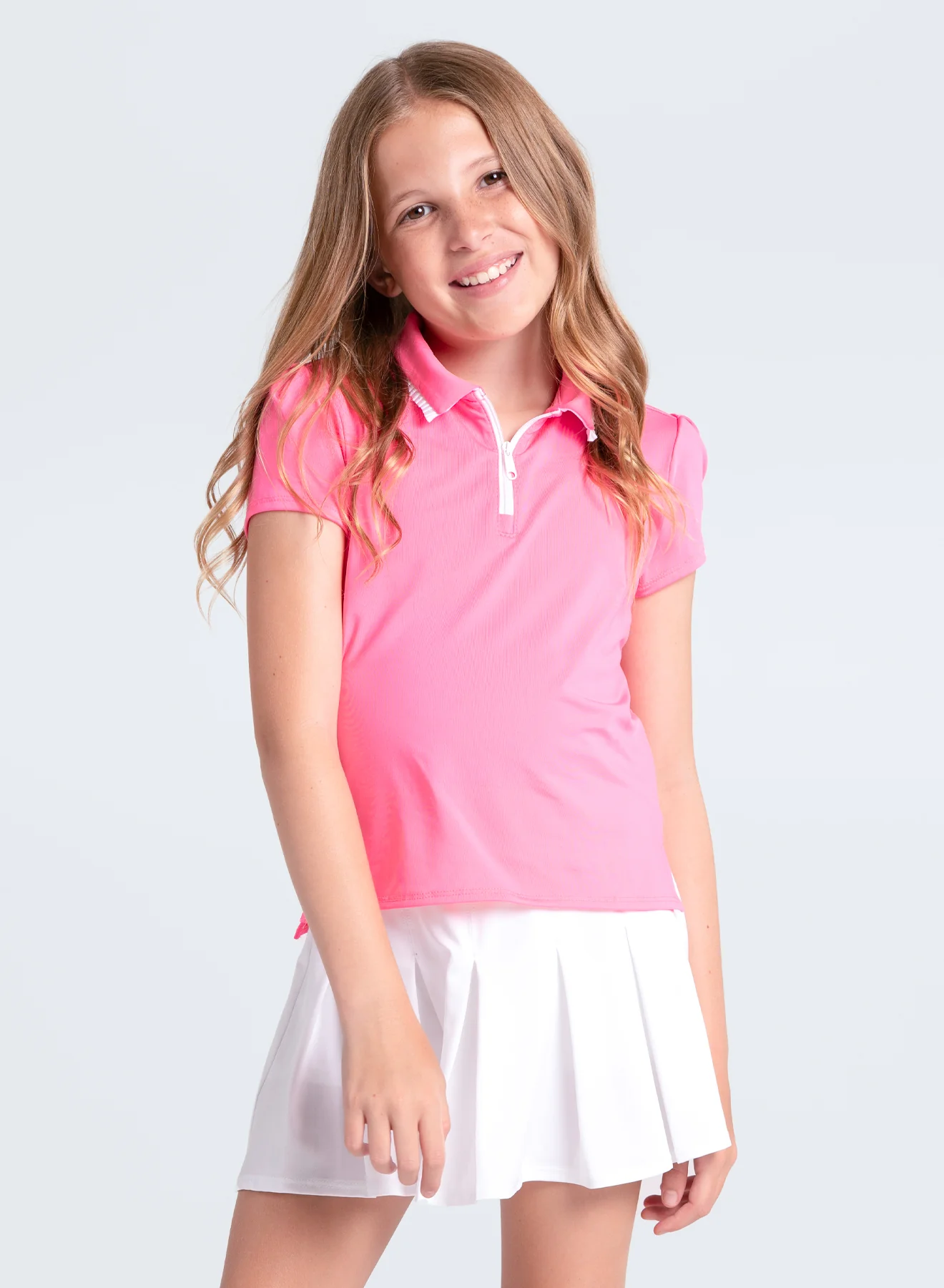 Pleated Polo Short Sleeve