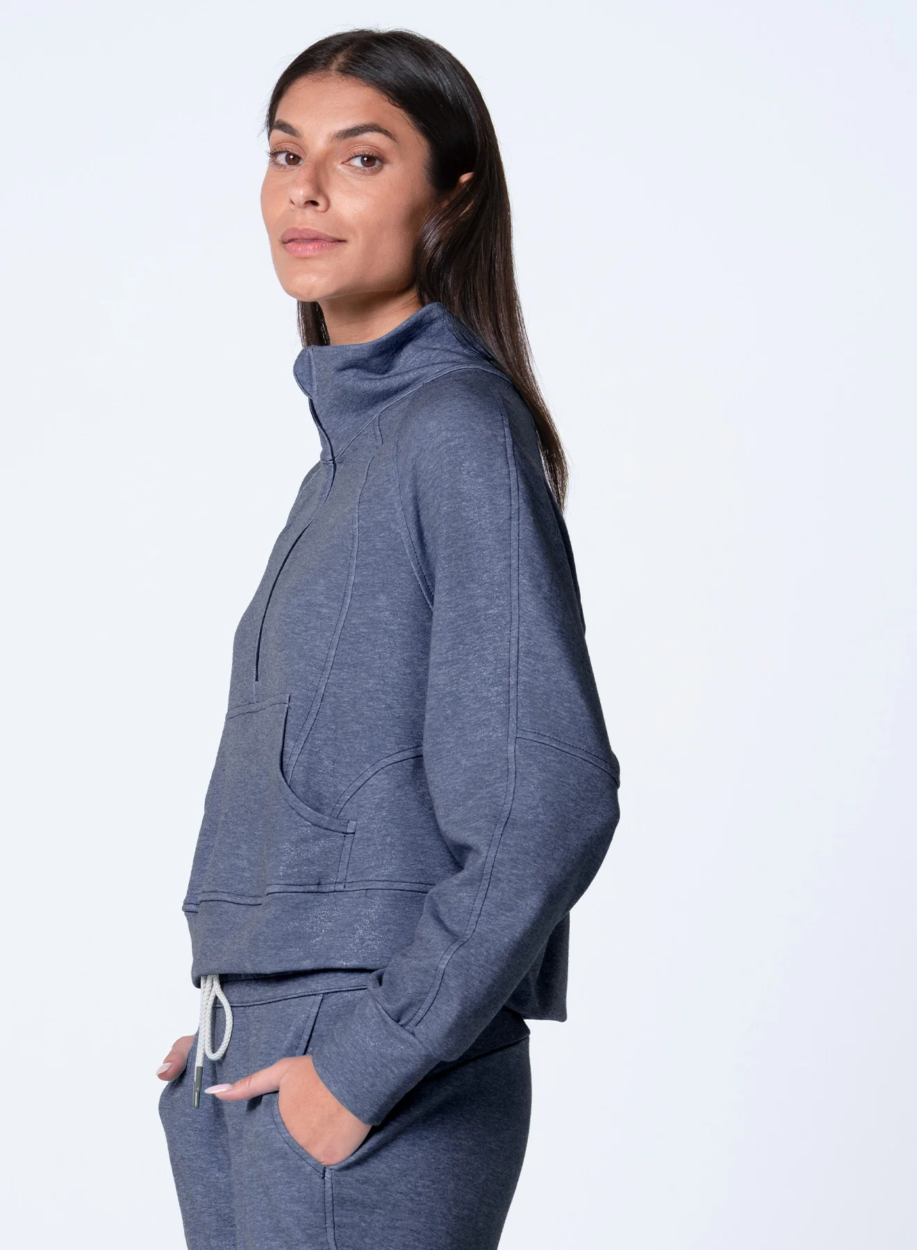 Renew 1/4 Zip Heather Long Sleeve - Image 3