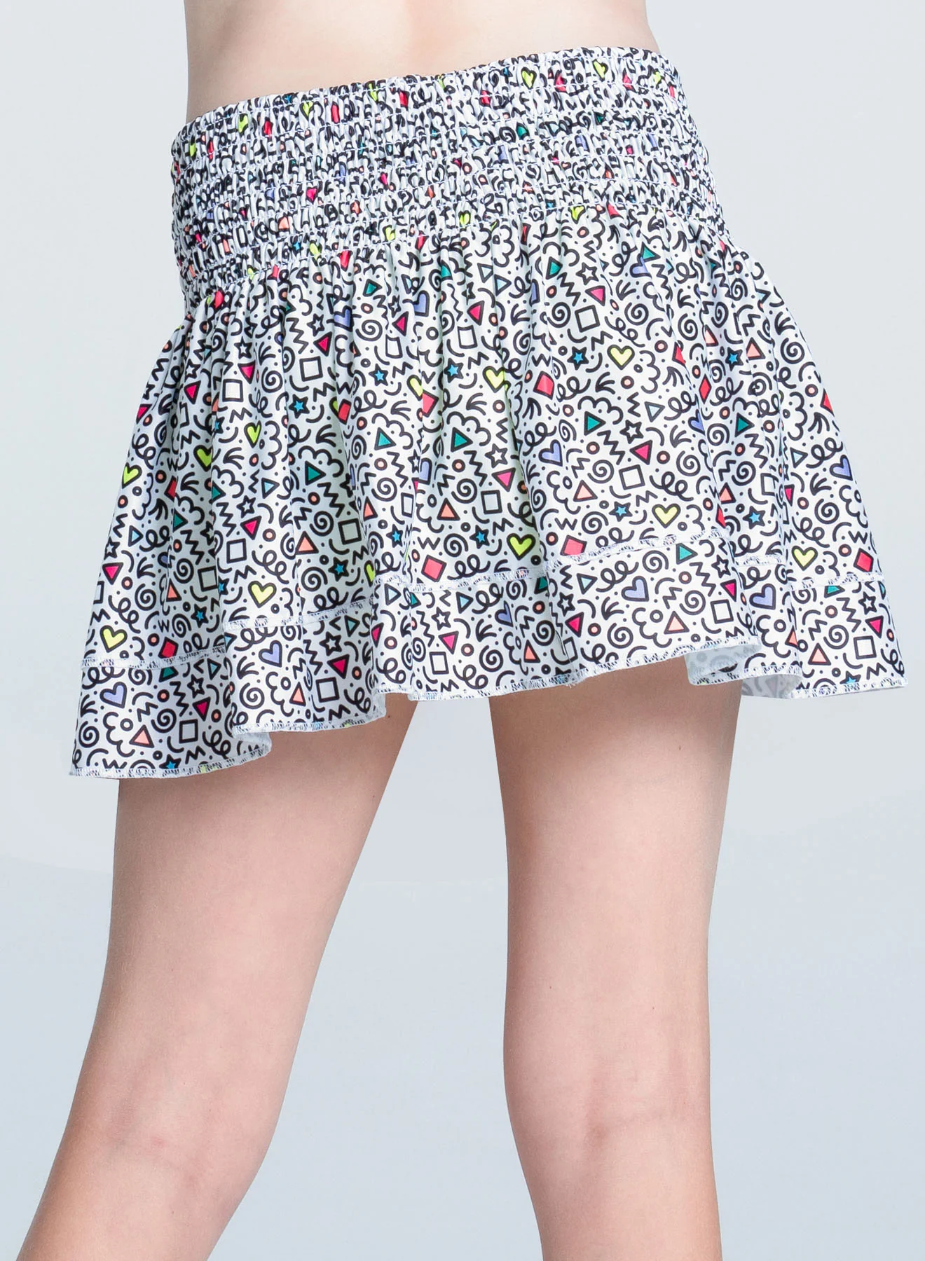 Retro Doodles Smocked Skirt - Image 4