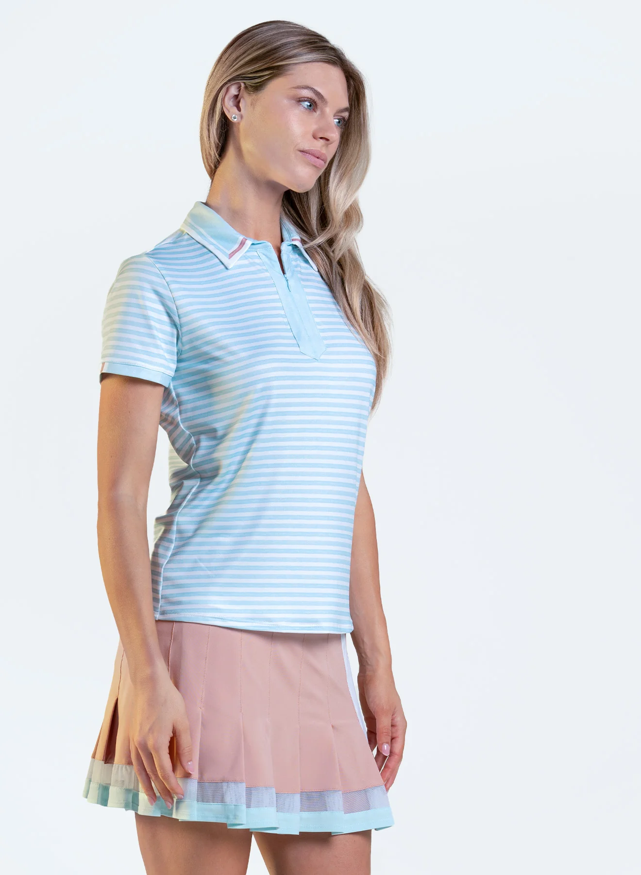 Riviera Stripe Polo Short Sleeve - Image 3