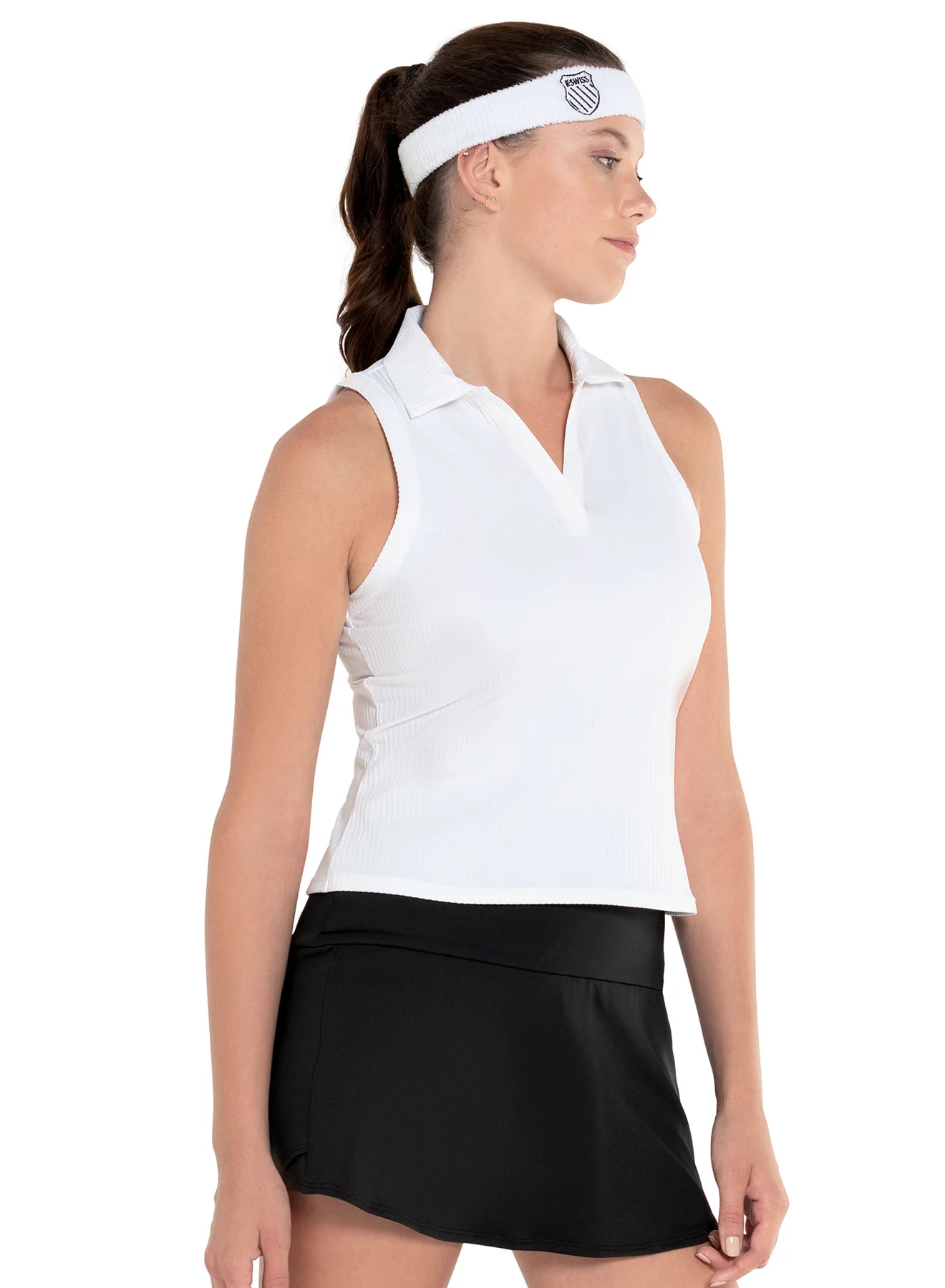 Sleeveless Rib Polo - Image 3