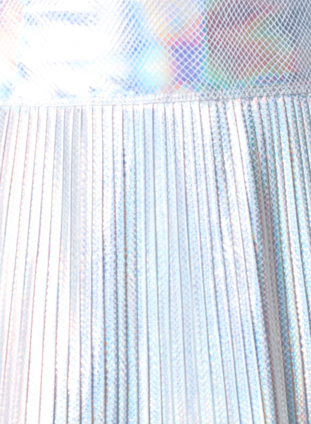Snakeskin Pleated Skirt - Image 5